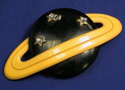 Bakelite Saturn Pin